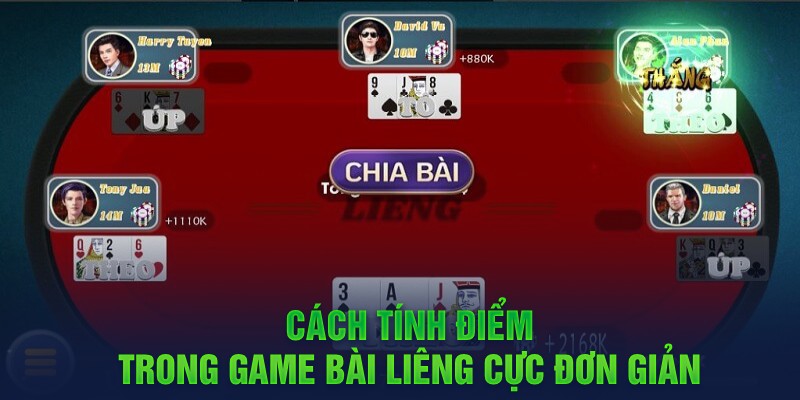 Cách tính điểm trong game bài liêng cực đơn giản 